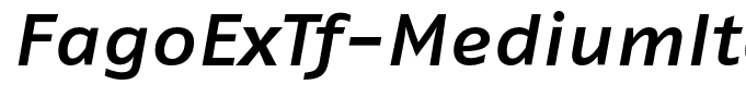 FagoExTf-MediumItalic