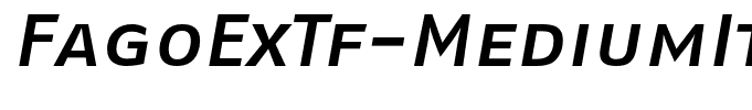 FagoExTf-MediumItalicCaps