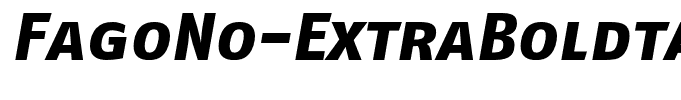 FagoNo-ExtraBoldtalicCaps