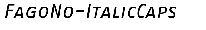 FagoNo-ItalicCaps