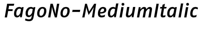 FagoNo-MediumItalic