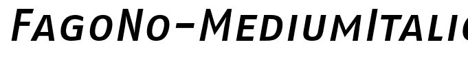 FagoNo-MediumItalicCaps