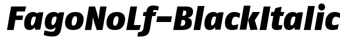 FagoNoLf-BlackItalic