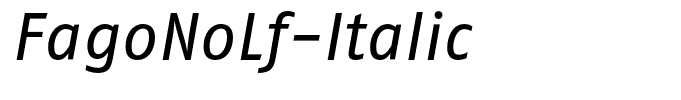 FagoNoLf-Italic