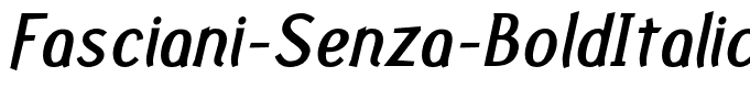 Fasciani-Senza-BoldItalic