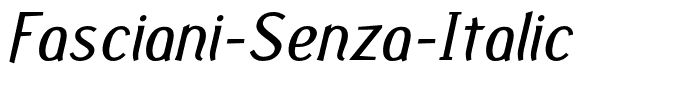 Fasciani-Senza-Italic