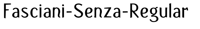 Fasciani-Senza-Regular