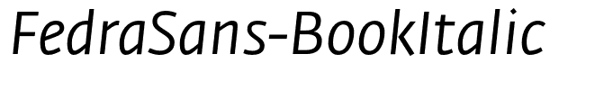 FedraSans-BookItalic