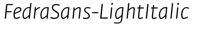FedraSans-LightItalic