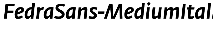 FedraSans-MediumItalic