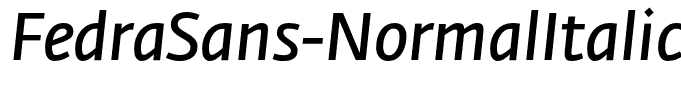 FedraSans-NormalItalic