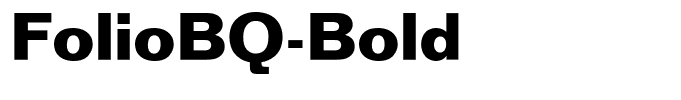 FolioBQ-Bold