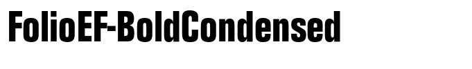 FolioEF-BoldCondensed