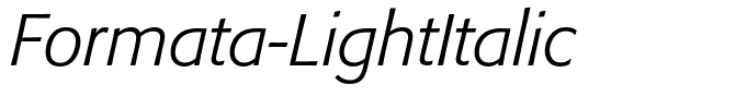 Formata-LightItalic