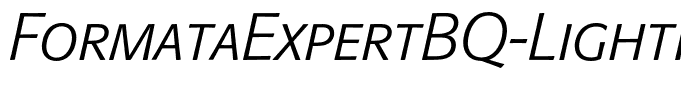 FormataExpertBQ-LightItalic