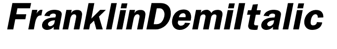 FranklinDemiItalic