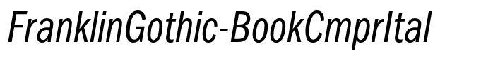 FranklinGothic-BookCmprItal