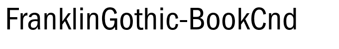 FranklinGothic-BookCnd