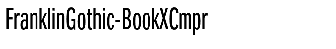 FranklinGothic-BookXCmpr