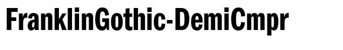FranklinGothic-DemiCmpr