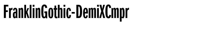 FranklinGothic-DemiXCmpr