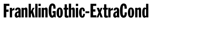 FranklinGothic-ExtraCond