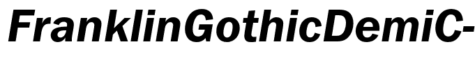 FranklinGothicDemiC-Italic