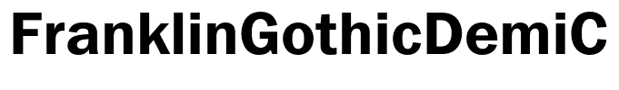 FranklinGothicDemiC