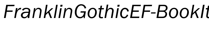 FranklinGothicEF-BookItalic