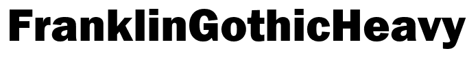 FranklinGothicHeavyC