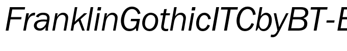 FranklinGothicITCbyBT-BookItal