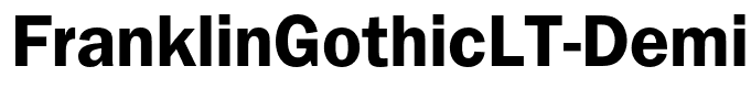 FranklinGothicLT-Demi
