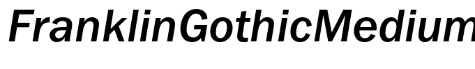 FranklinGothicMediumC-Italic