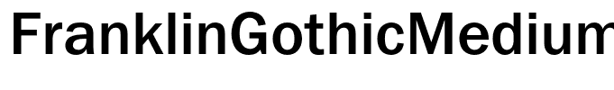 FranklinGothicMediumC