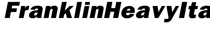 FranklinHeavyItalic