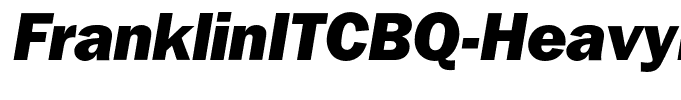 FranklinITCBQ-HeavyItalic