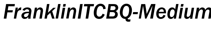 FranklinITCBQ-MediumItalic