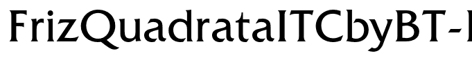 FrizQuadrataITCbyBT-Roman