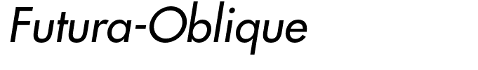 Futura-Oblique