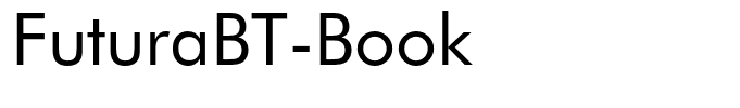 FuturaBT-Book