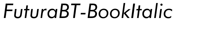 FuturaBT-BookItalic