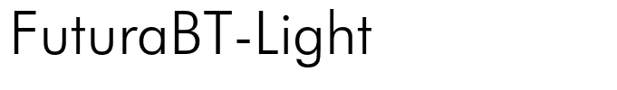 FuturaBT-Light