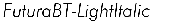 FuturaBT-LightItalic
