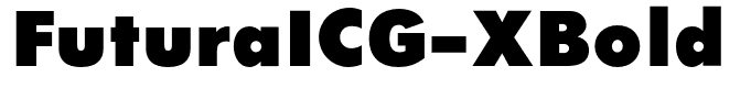 FuturaICG-XBold