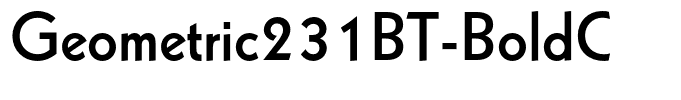 Geometric231BT-BoldC