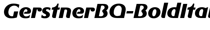 GerstnerBQ-BoldItalic