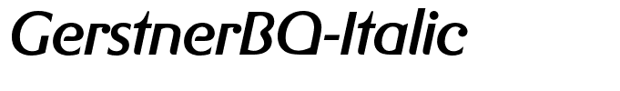 GerstnerBQ-Italic