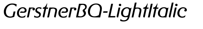 GerstnerBQ-LightItalic