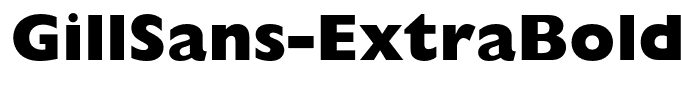GillSans-ExtraBold