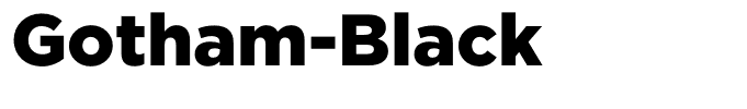 Gotham-Black